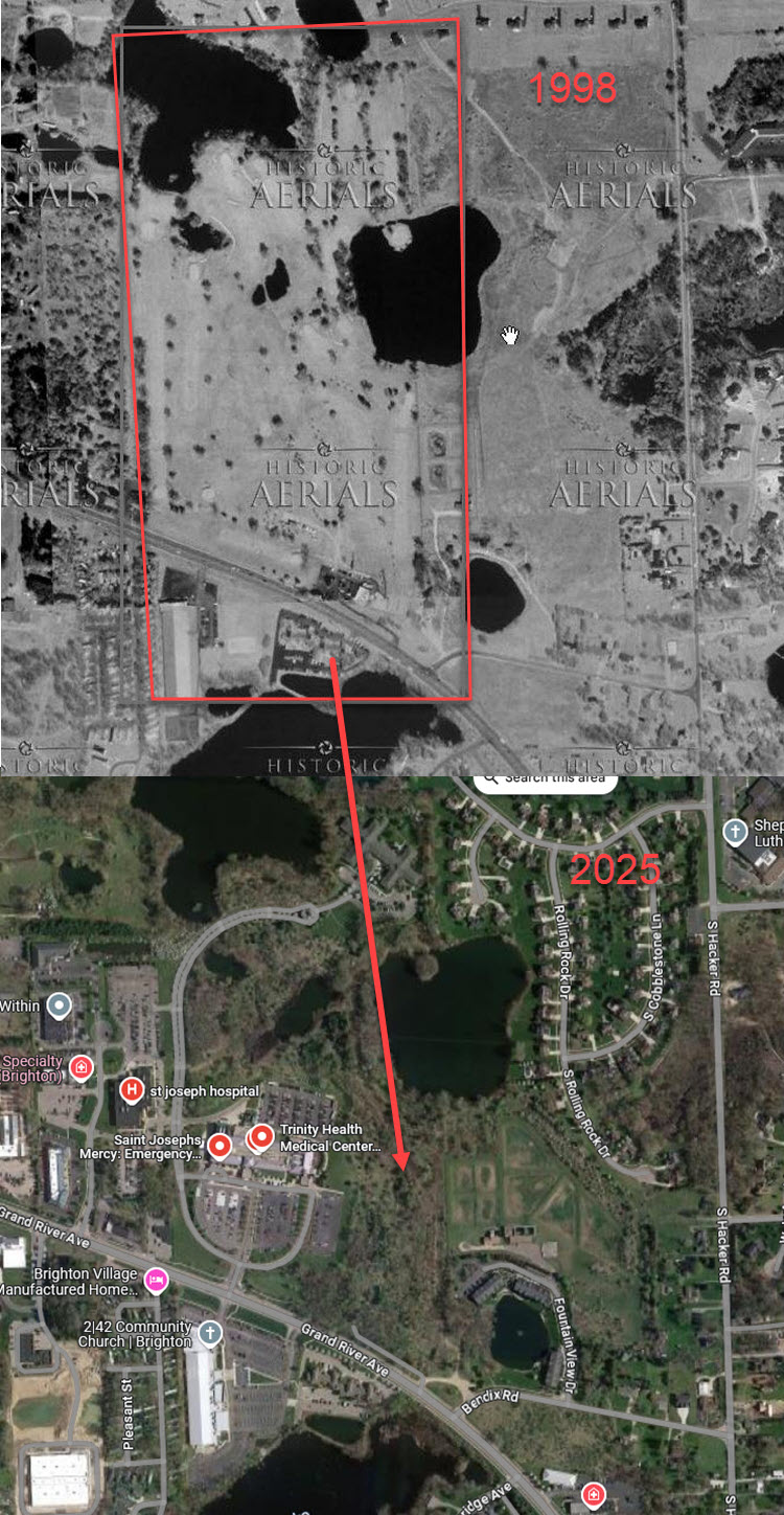 Woodlands Golf Course - Then Vs Now (newer photo)